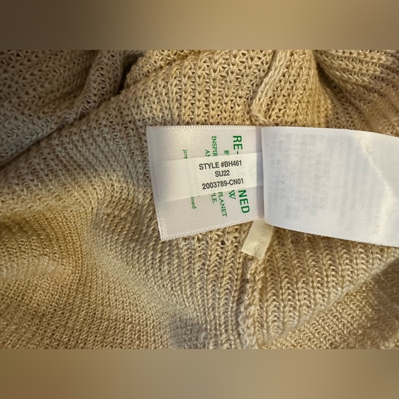 J. Crew Women’s Relaxed Linen Blend Cardigan Sweater in Oatmeal Size Small - Picture 10 of 12